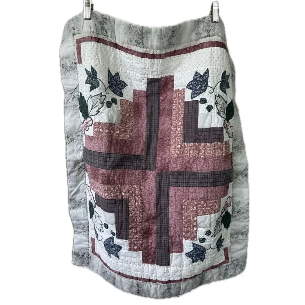 VNT JCPenney Home Collection Embroidered Applique Mix Print Standard Pillow Sham